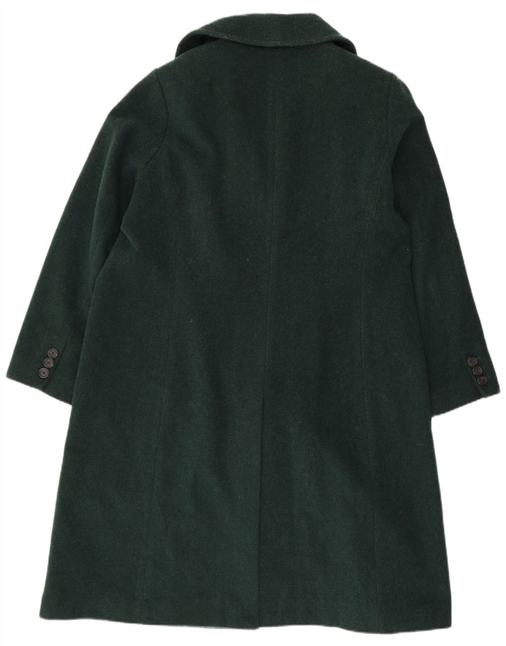 Marks & Spencer Damski płaszcz dwurzędowy UK 20 2XL Zielona wełna