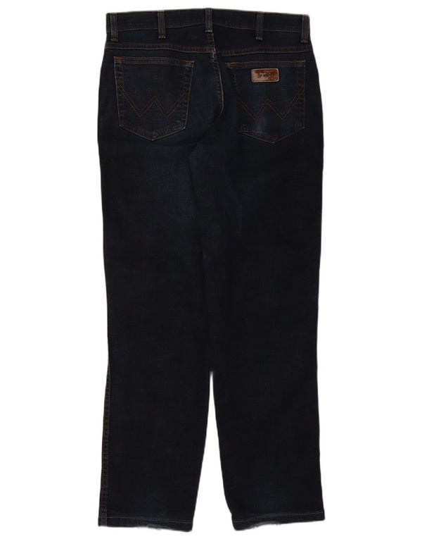 Męskie jeansy WRANGLER Texas Stretch Straight W34 L31 Granatowe, bawełniane