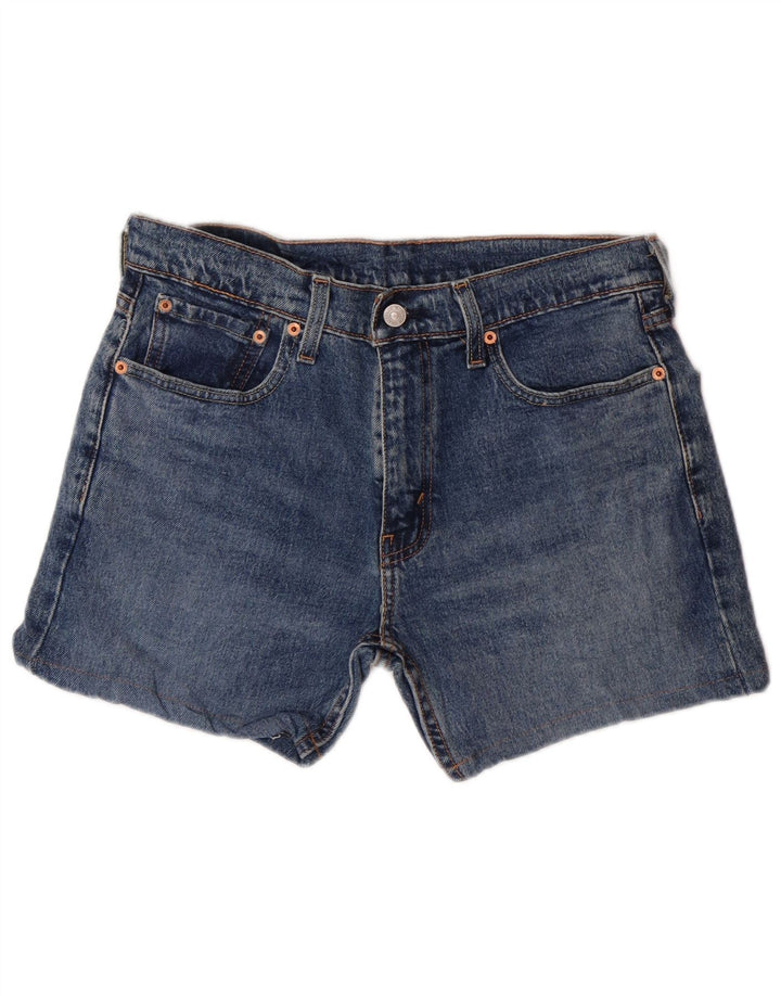 Męskie spodenki jeansowe LEVI'S 502 W30 Średnioniebieskie, bawełniane