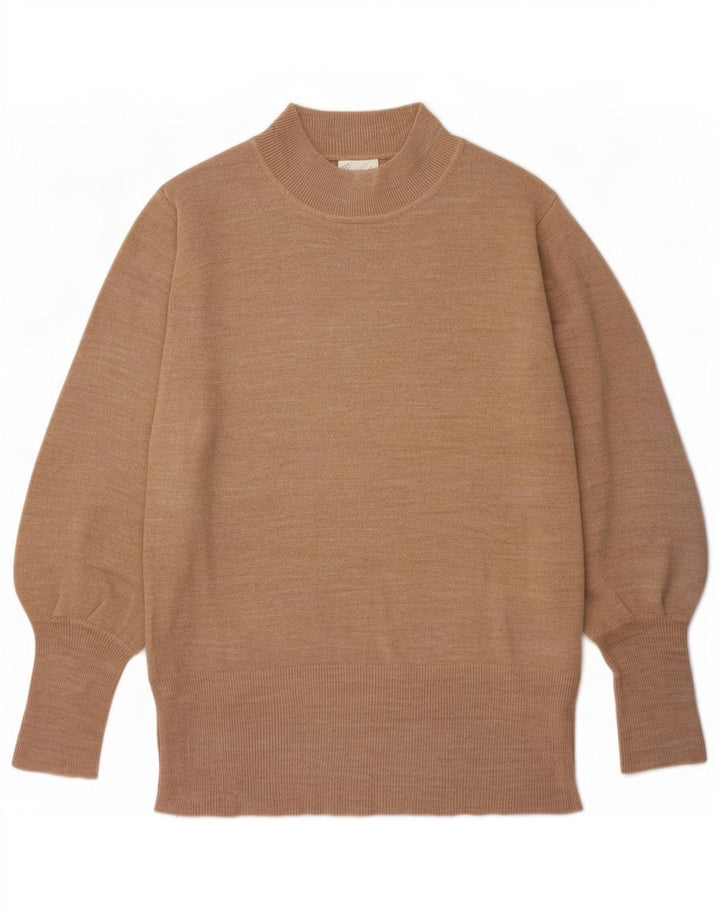 Marks & Spencer Damski sweter z golfem, UK 14, średni beż