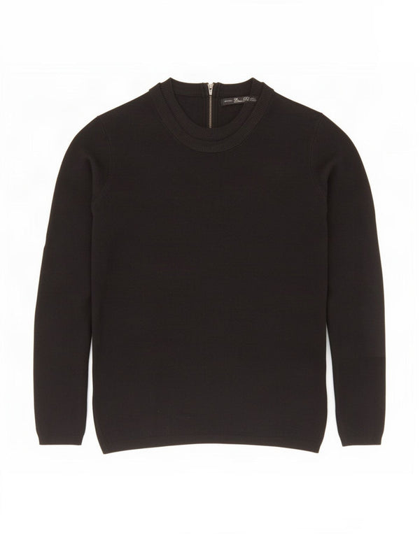 Sweter damski Zara z dekoltem w łódkę UK 12, średni czarny