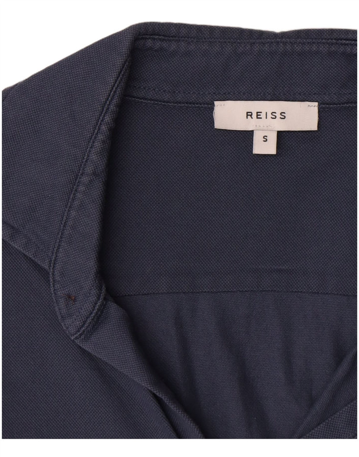 Koszula męska Reiss, mała, niebieska, bawełniana