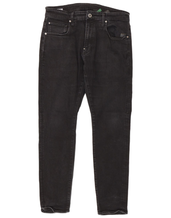 Męskie jeansy Skinny G-Star Revend W32 L30 Szara bawełna