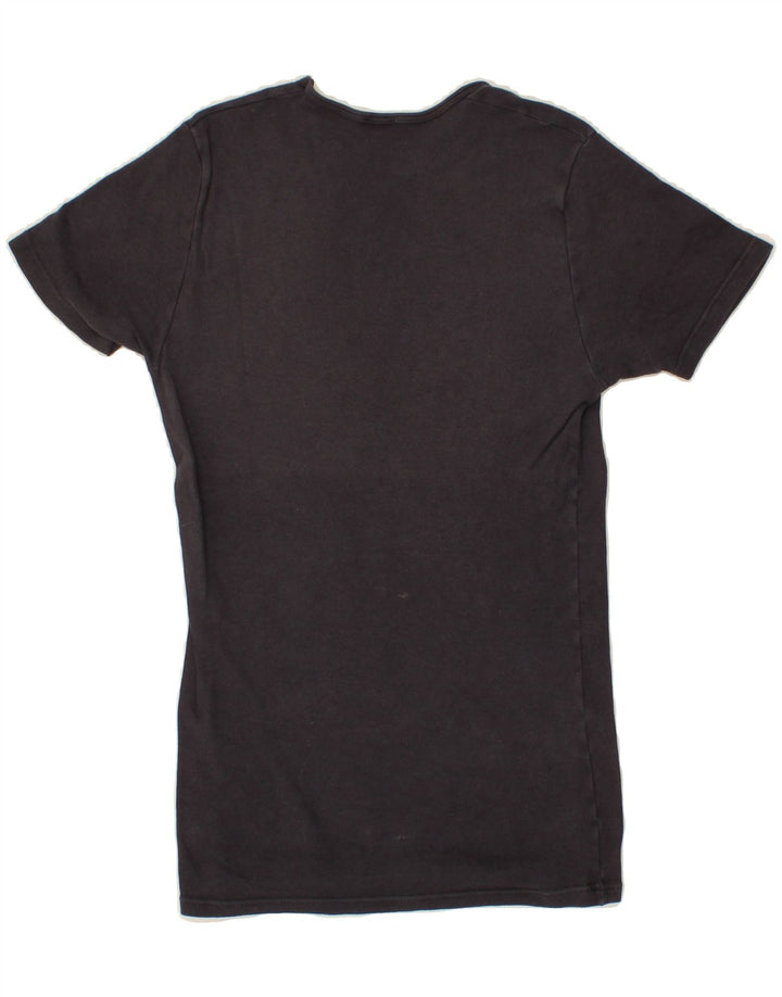 KAPPA Womens T-Shirt Top UK 12 Medium Grey Cotton Vintage Kappa and Second-Hand Kappa from Messina Hembry 