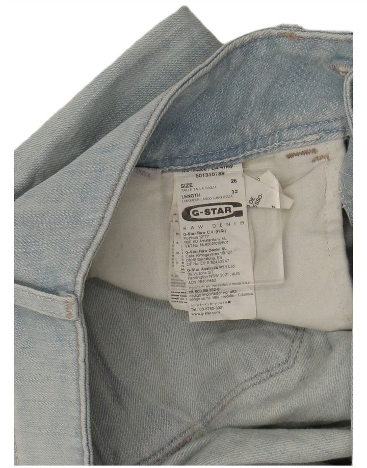 Damskie jeansy slim G-STAR W26 L25 Niebieskie bawełniane