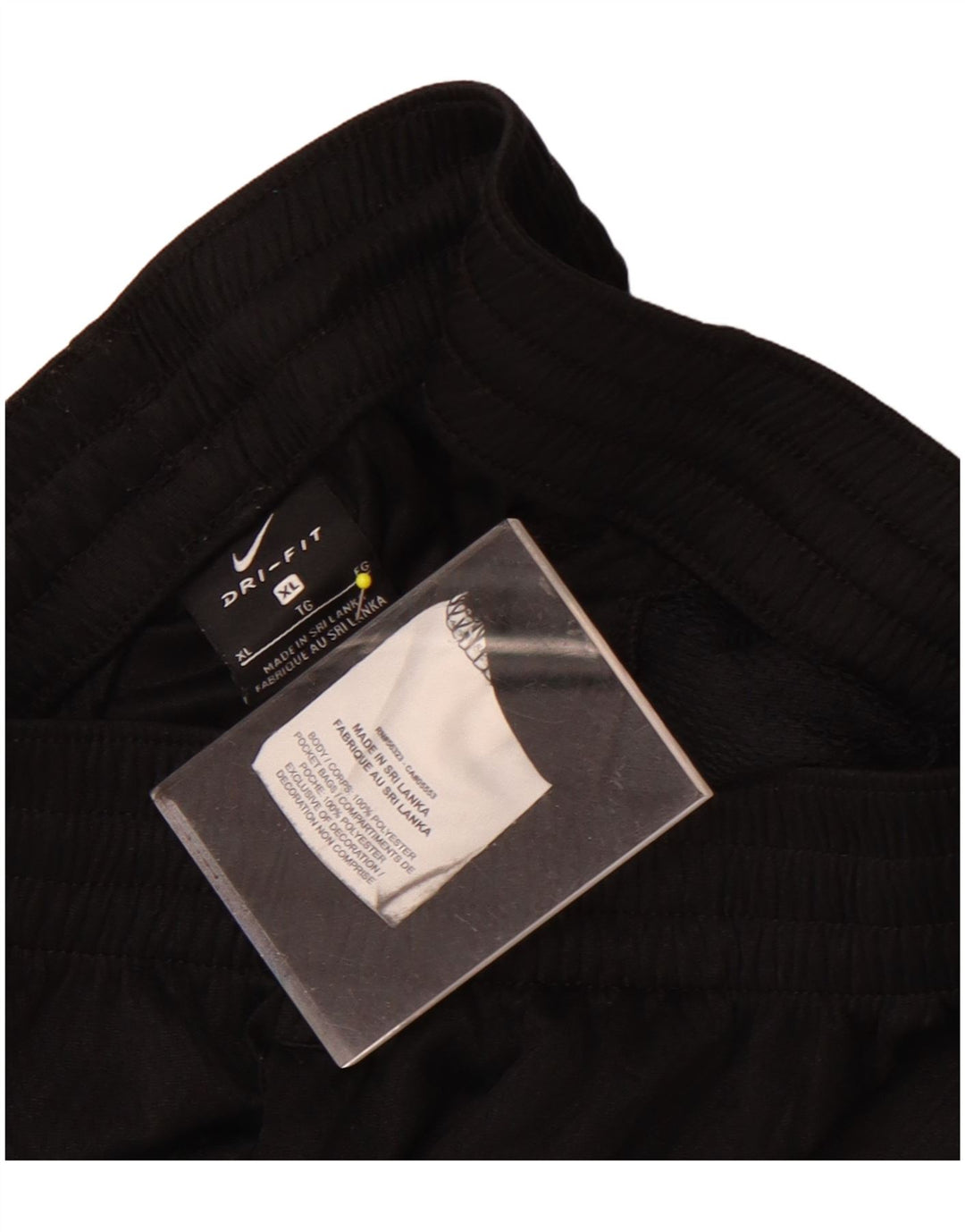 Chłopięce spodenki sportowe Nike Dri Fit 13-14 lat XL, czarny poliester z blokami kolorów