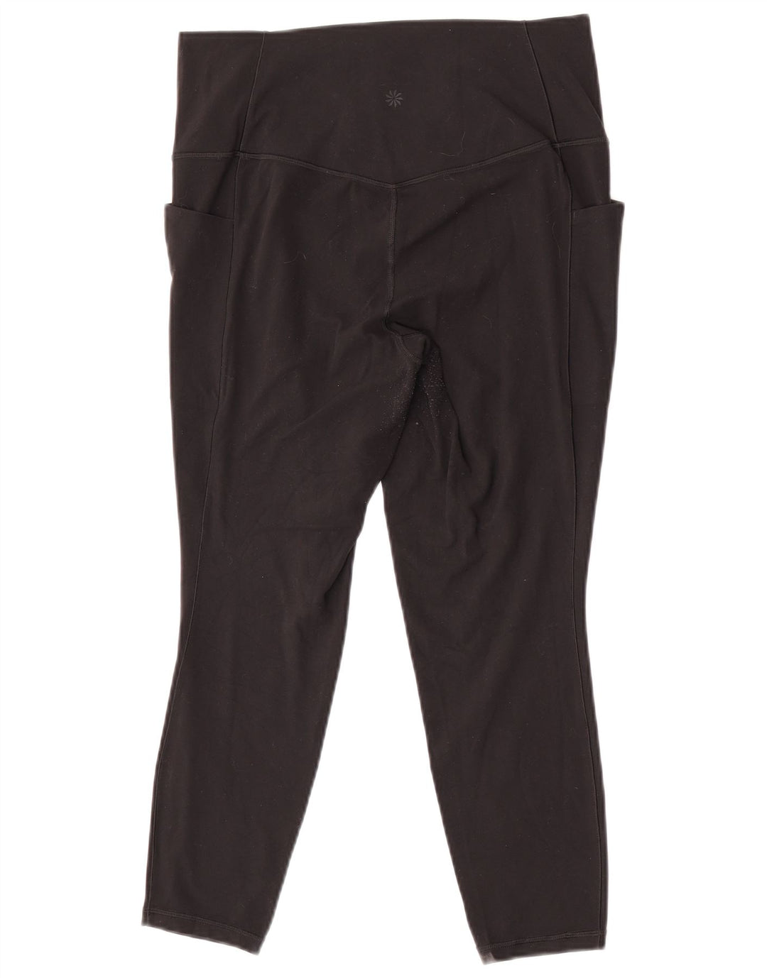 Damskie legginsy Capri Athleta UK 16, duże, czarne, nylonowe