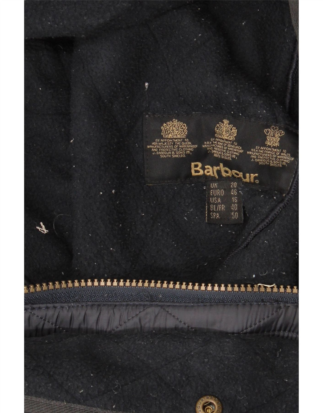 Kurtka damska pikowana Barbour UK 20 2XL granatowa