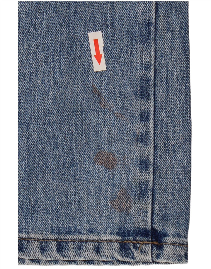 Wrangler Męskie proste dżinsy W32 L32 Niebieskie bawełniane