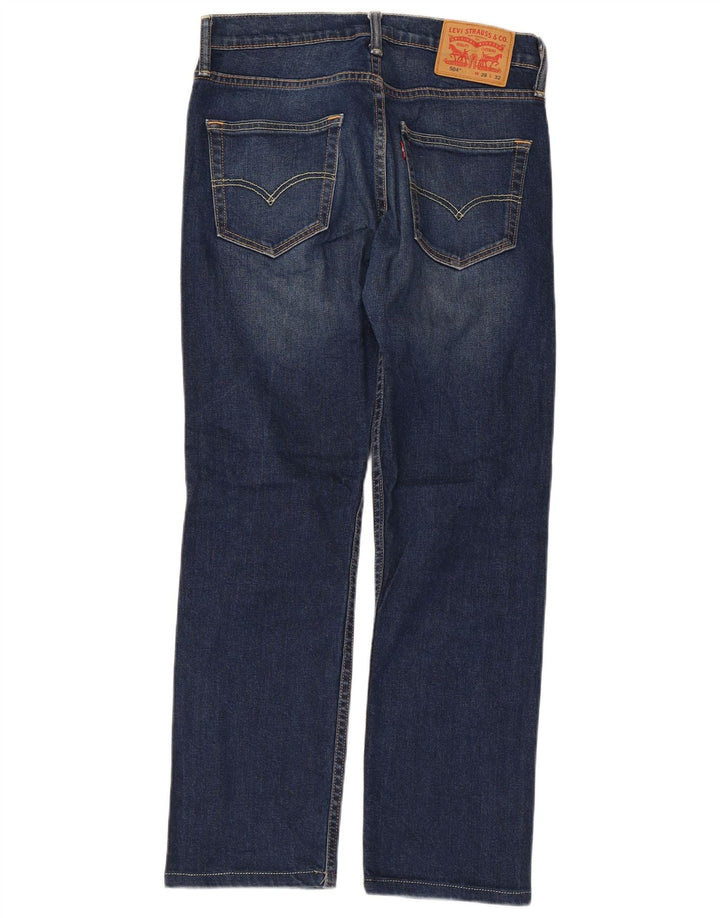 Męskie dżinsy Levi's 504 Straight W28 L28 Granatowa bawełna