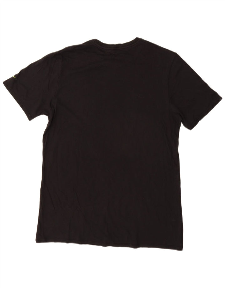 NIKE Mens Athletic Cut Graphic T-Shirt Top Large Black