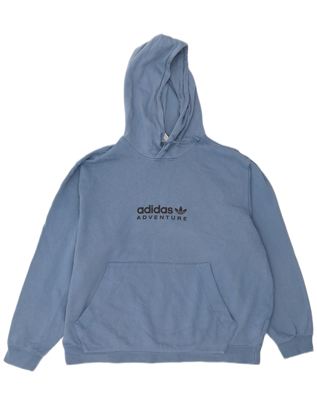 Męski sweter z kapturem ADIDAS Adventure Graphic, 2XL, niebieski, bawełniany