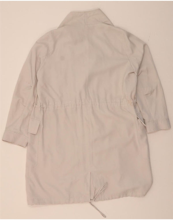 FRENCH CONNECTION Womens Overcoat UK 12 Medium  White Lyocell