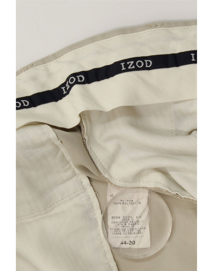 Spodnie męskie Izod Capri W44 L22 Beżowa bawełna