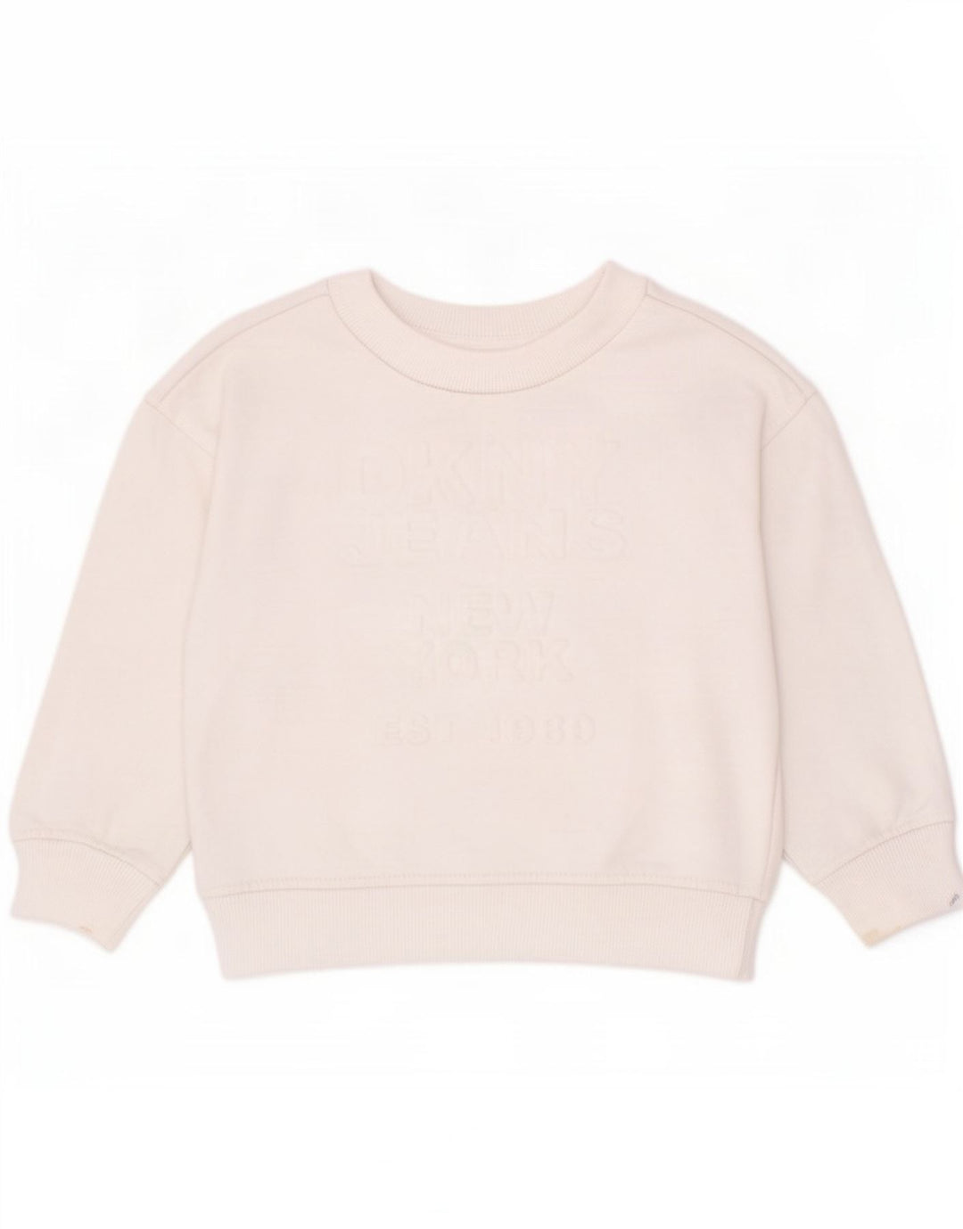Dkny Chłopięca bluza z grafiką, 2-3 lata, biała bawełna