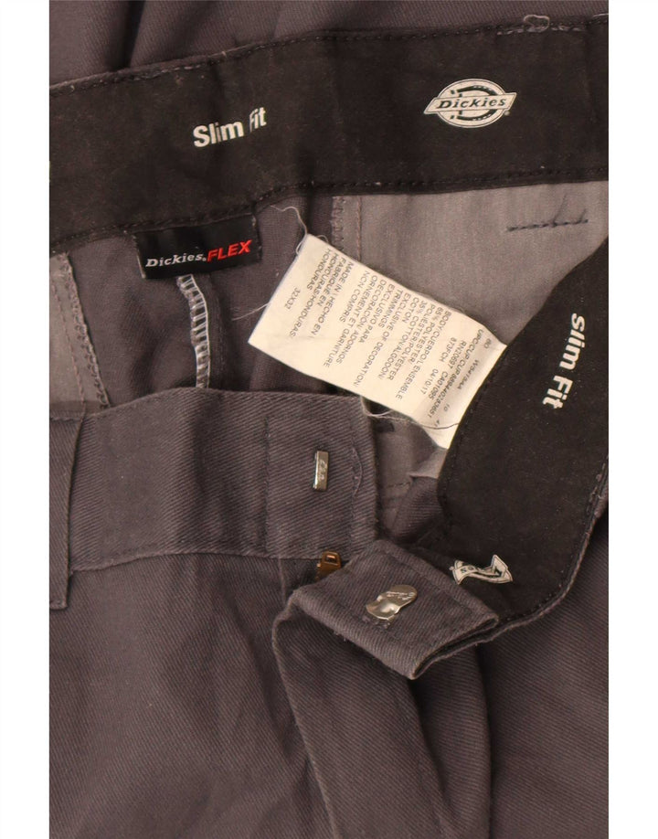Męskie spodnie chino Dickies Slim Fit W32 L32 Szary poliester