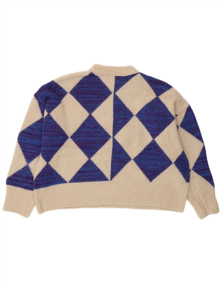 Whistle damski sweter z okrągłym dekoltem, UK 10, mała, beżowa wełna