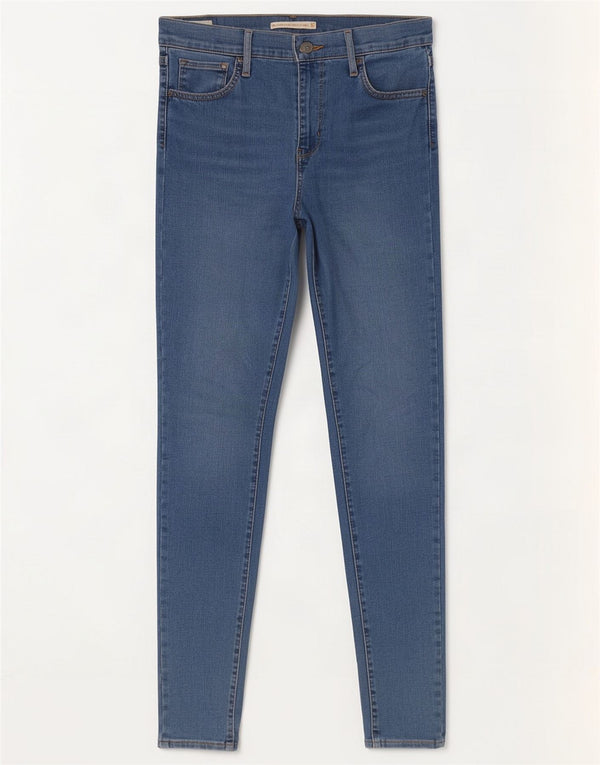 Damskie jeansy Levi's 720 z wysokim stanem, bardzo obcisłe W27 L30, niebieska bawełna