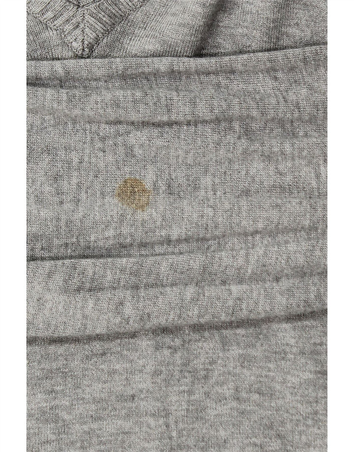 ZARA Mens V-Neck Jumper Sweater XL Grey Vintage Zara and Second-Hand Zara from Messina Hembry 