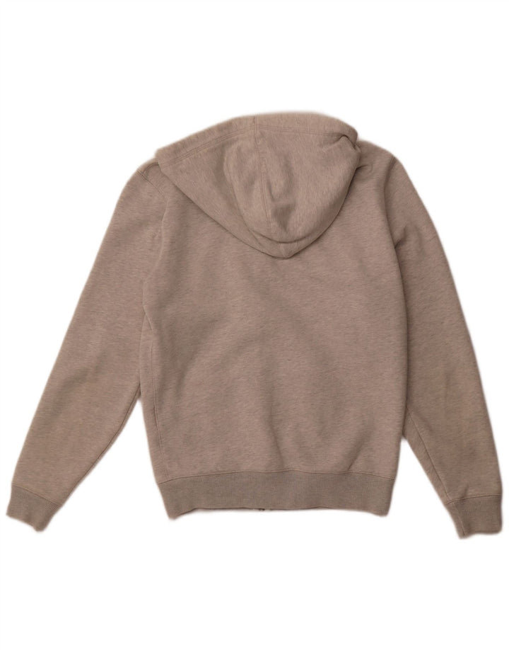 JACK WILLS Męski sweter z kapturem i zamkiem, mały, szary, bawełniany