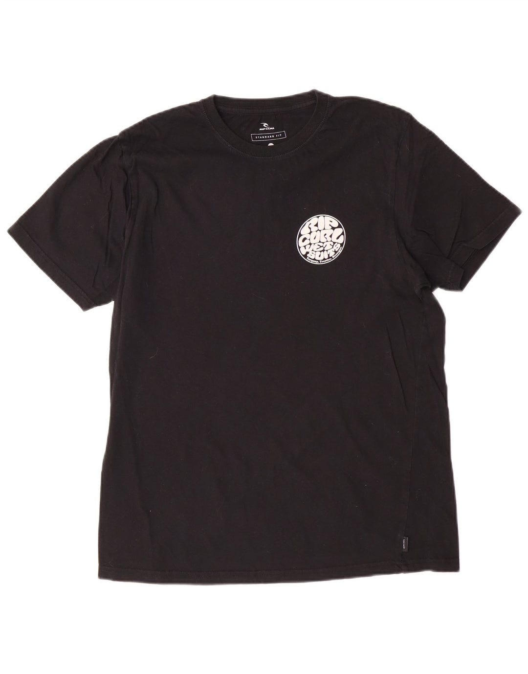 Męski T-shirt z grafiką Rip Curl o standardowym kroju, średni czarny