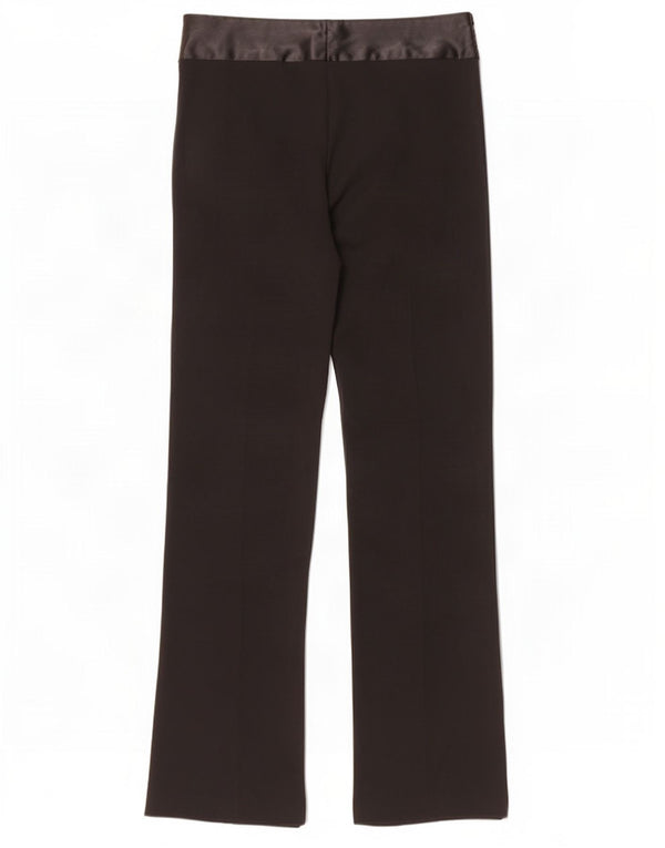 Topshop Womens Bootcut Casual Trousers UK 12 Medium W30 L35 Black Polyester