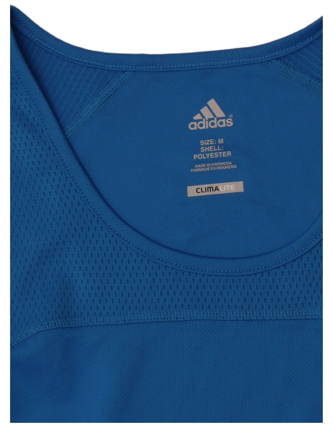 Adidas Męska kamizelka Climalite Top Średni Niebieski Poliester