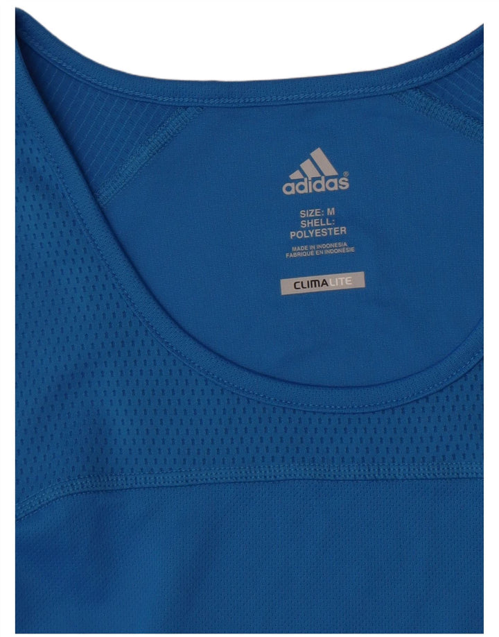 Adidas Męska kamizelka Climalite Top Średni Niebieski Poliester