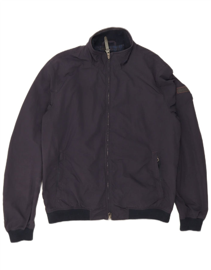 Męska kurtka bomber Woolrich UK 40, duża granatowa, poliamidowa