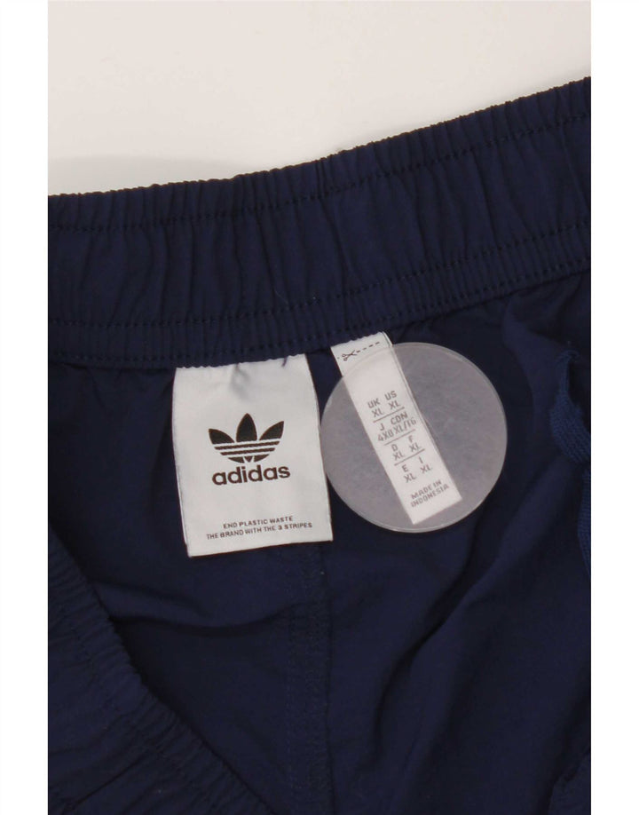 Męskie spodenki kąpielowe Adidas XL granatowe, poliestrowe