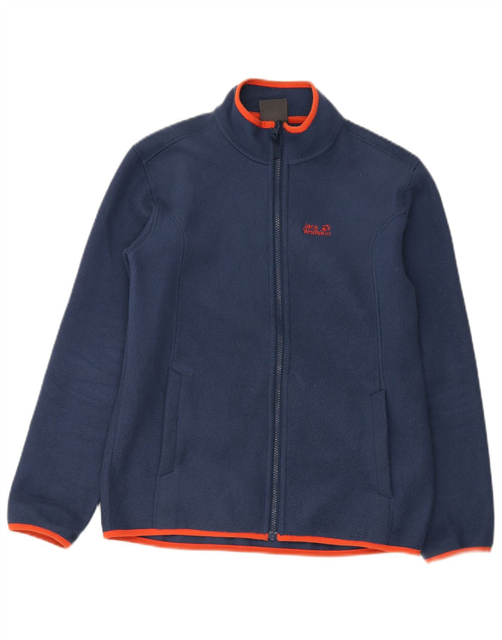 Chłopięca kurtka polarowa Jack Wolfskin z podszewką 13-14 lat, granatowa, poliester