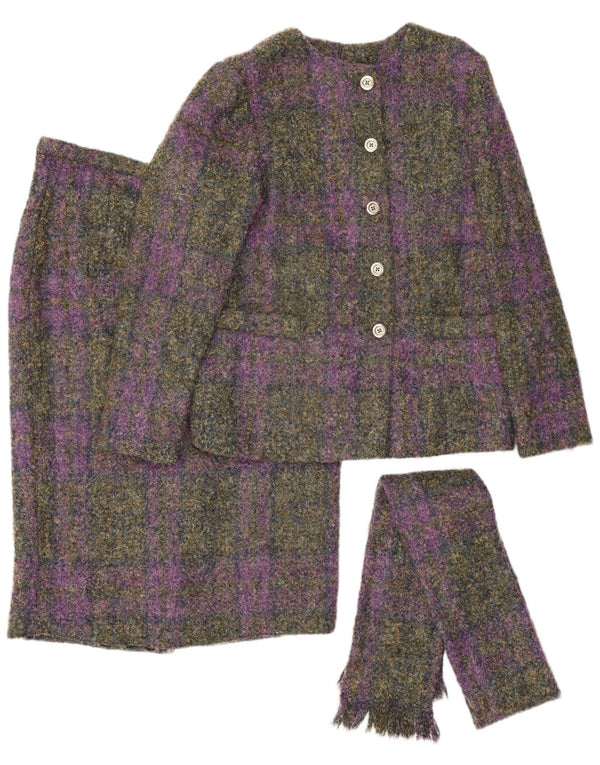 Dwuczęściowy zestaw spódnic damskich Castleisland UK 12 Medium W32 wielokolorowa kratka