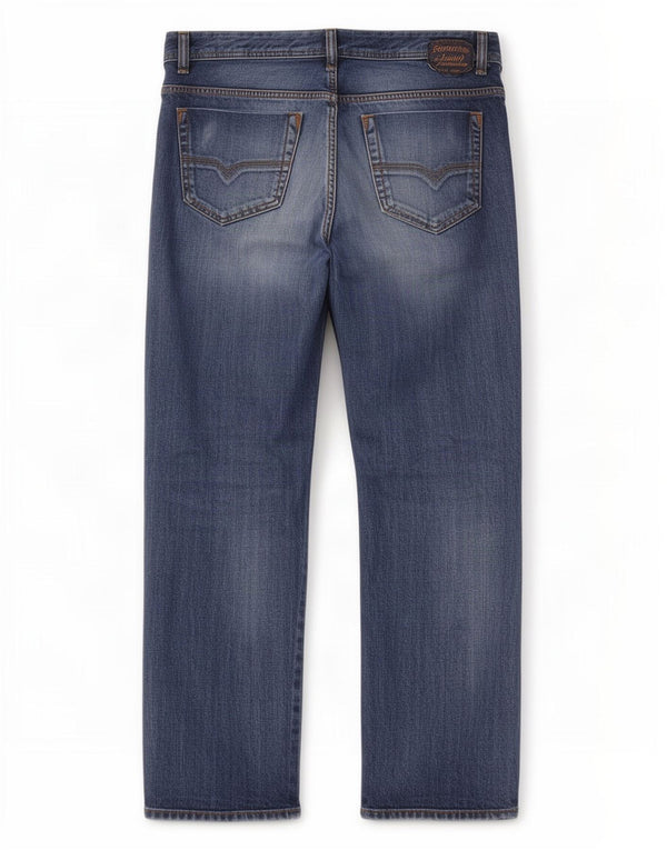 Diesel Mens Safado Regular Slim Straight Jeans W38 L34 Blue Cotton