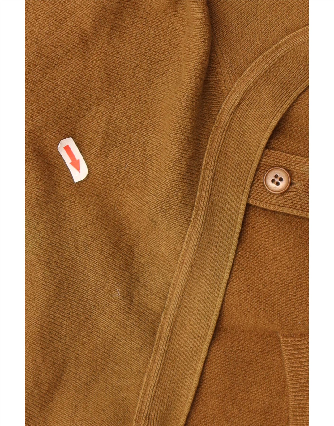 Męski sweter rozpinany BENETTON IT 48 Średni brąz z owczej wełny