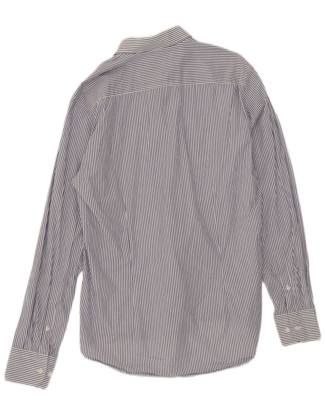 Koszula męska slim fit firmy Dack's, duża, niebieska, bawełniana w prążki