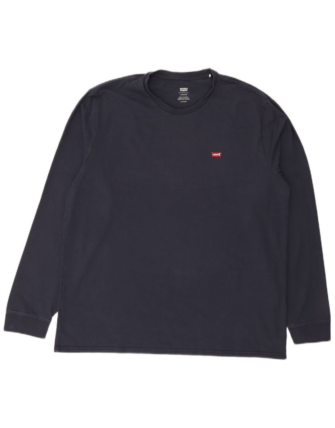 Levi's Męski standardowy top z długim rękawem XL, granatowy, bawełniany