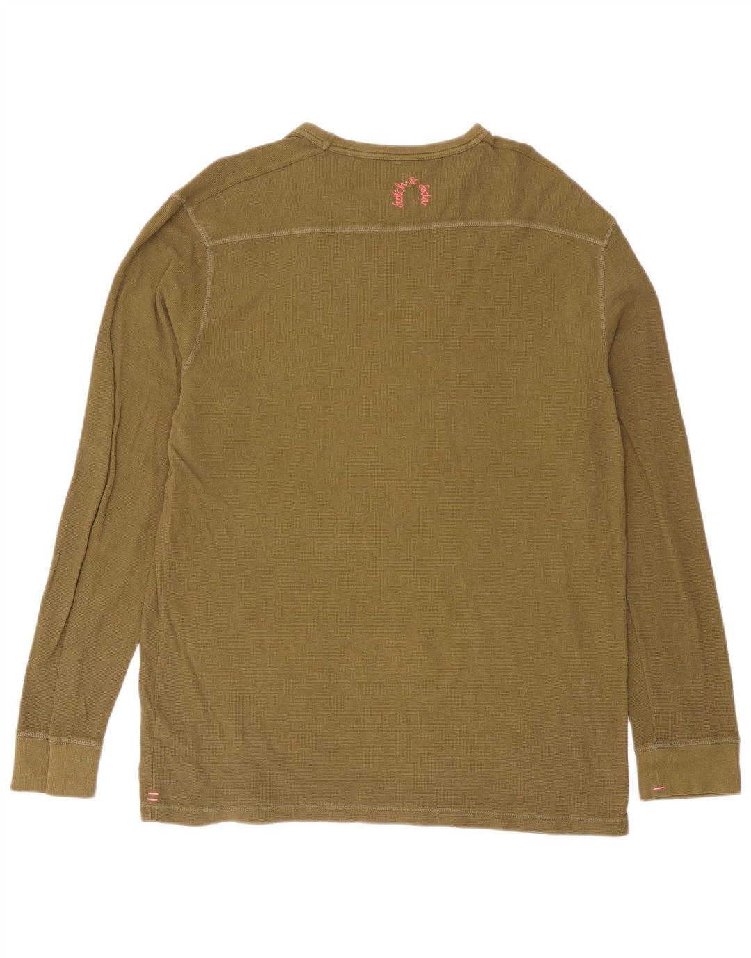 Męski top Scotch & Soda z długim rękawem i dużą bawełną w kolorze khaki