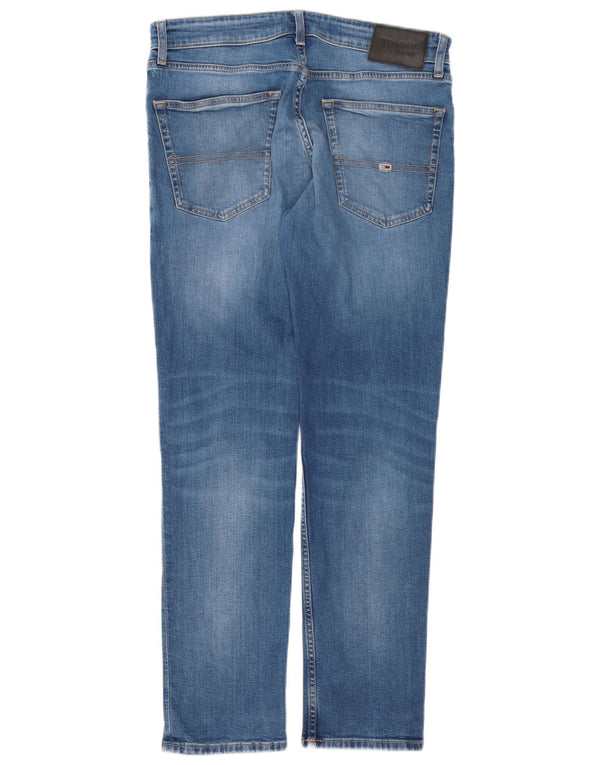 Męskie jeansy slim fit TOMMY HILFIGER W32 L30 Niebieskie bawełniane