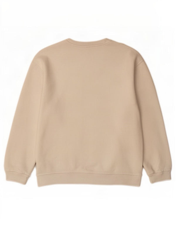 Zara Womens Graphic Oversized Sweatshirt Jumper UK 10 Small White Polyester