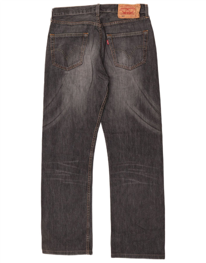 Męskie jeansy Levi's 501 Straight W33 L30 Szare