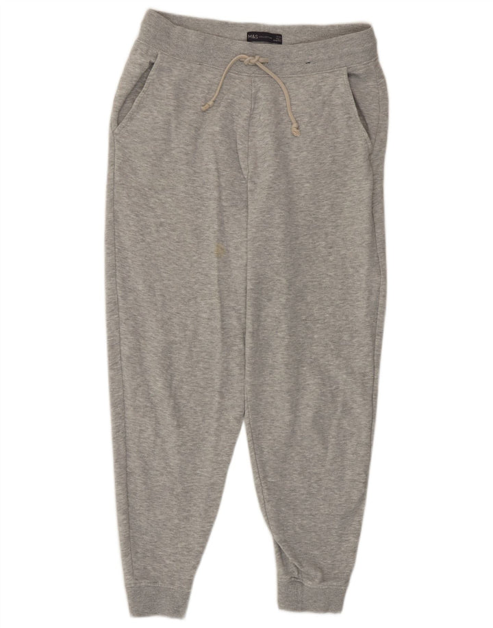 Damskie spodnie dresowe Marks & Spencer Joggers UK 12 Średnioszary, bawełniany
