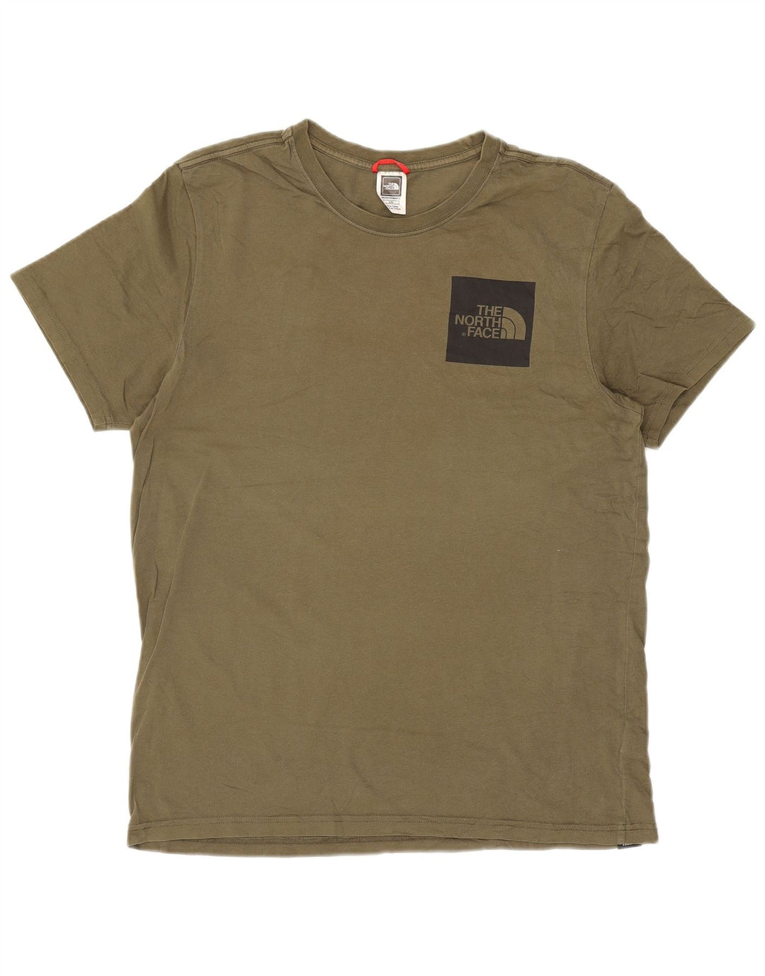 T-shirt męski The North Face, duży, bawełniany khaki