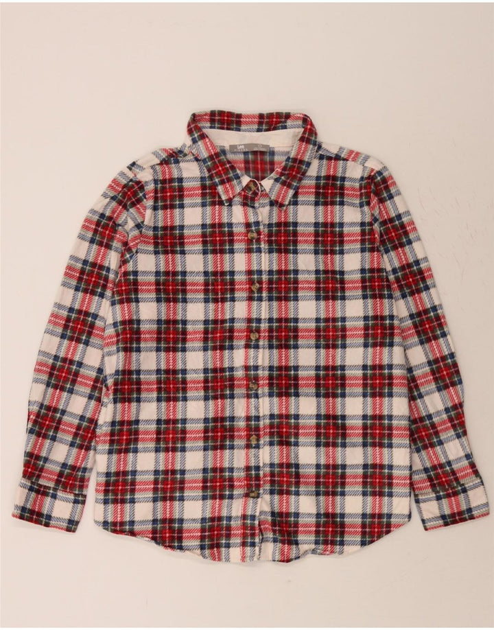 LEE Womens Riders Flannel Shirt UK 18 XL Red Check Polyester Vintage Lee and Second-Hand Lee from Messina Hembry 