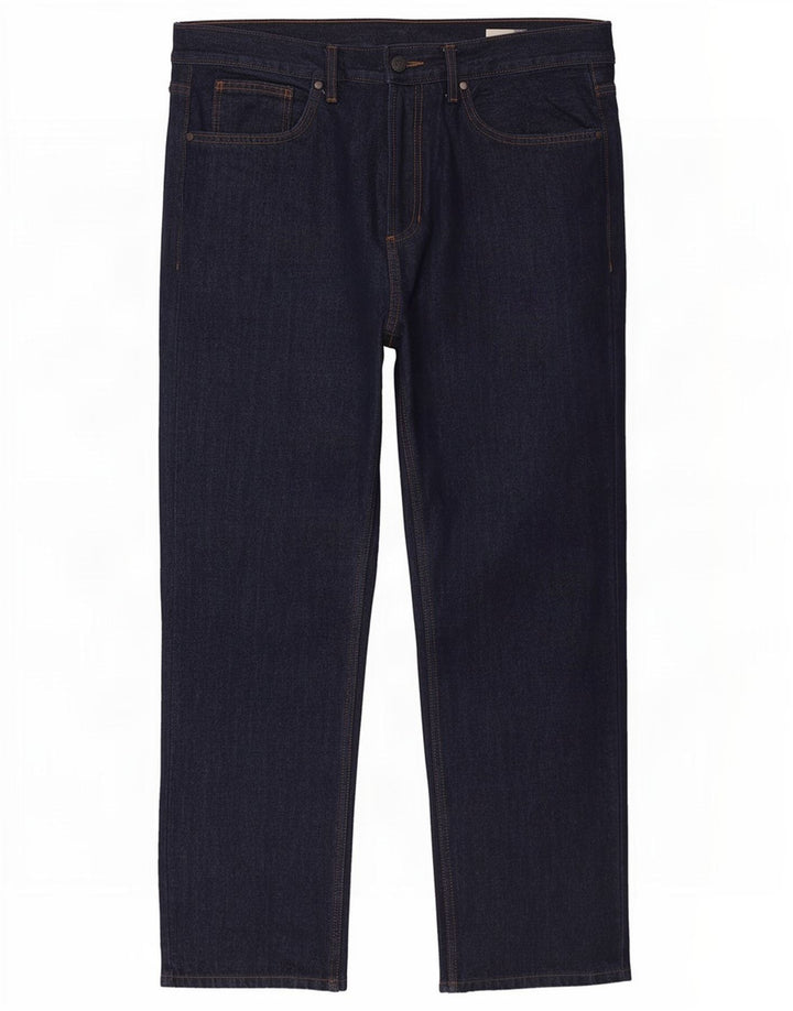 Męskie jeansy Marks & Spencer Regular Straight W36 L29 Granatowe, bawełniane