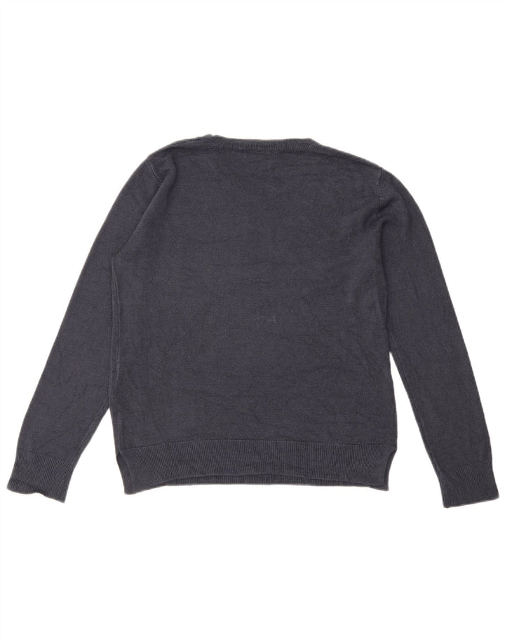 Marks & Spencer Damski sweter z dekoltem w łódkę UK 12 Średni granatowy