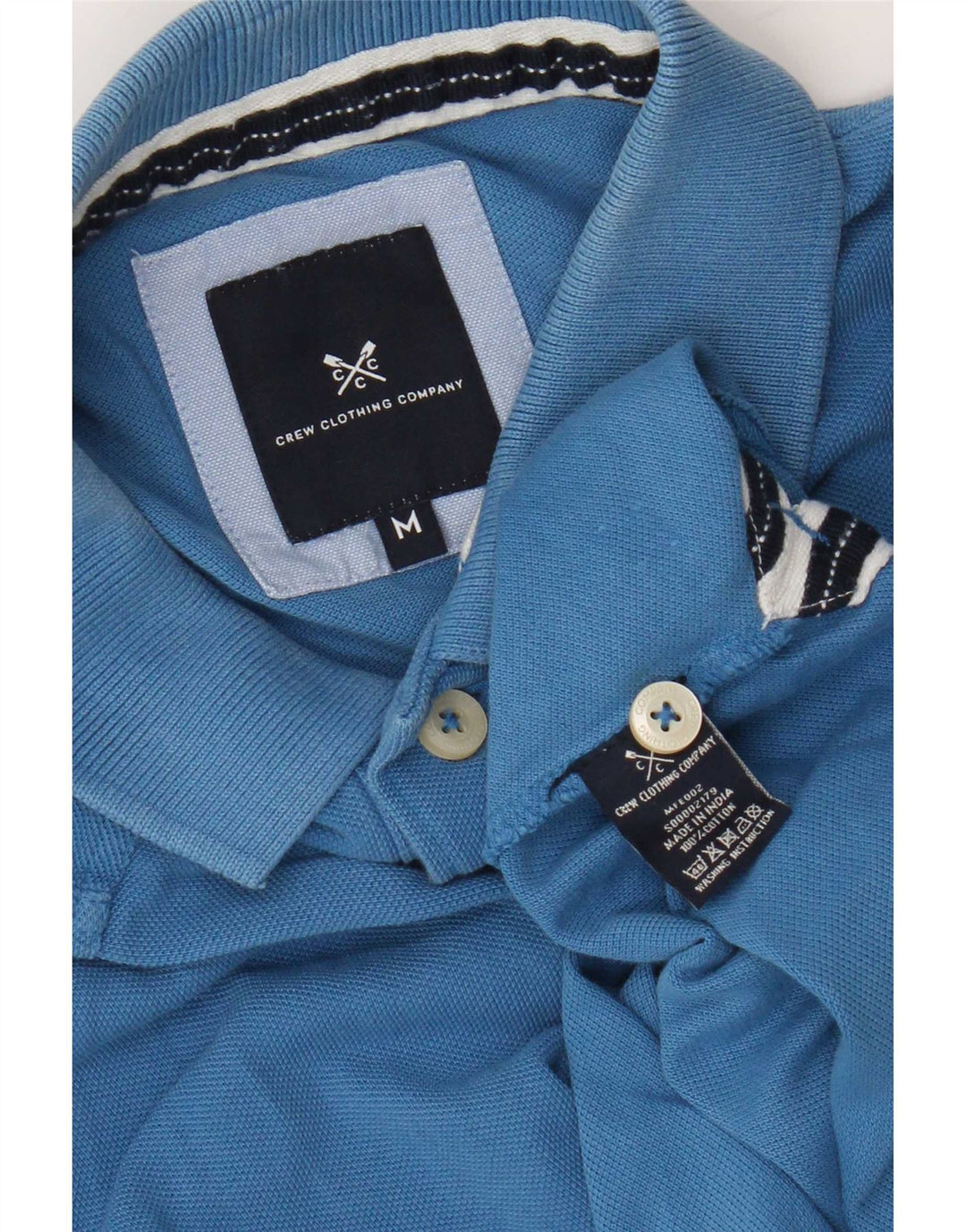 Męska koszulka polo Crew Clothing Średni niebieski, bawełniany