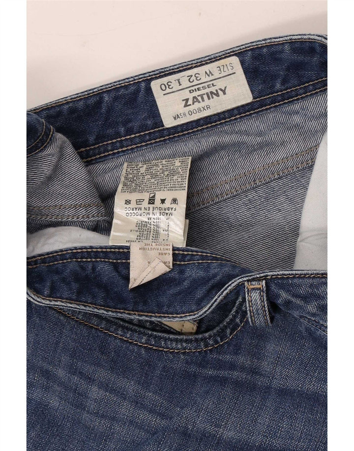 Diesel Męskie Zatiny Bootcut Jeansy W32 L30 Niebieskie bawełniane