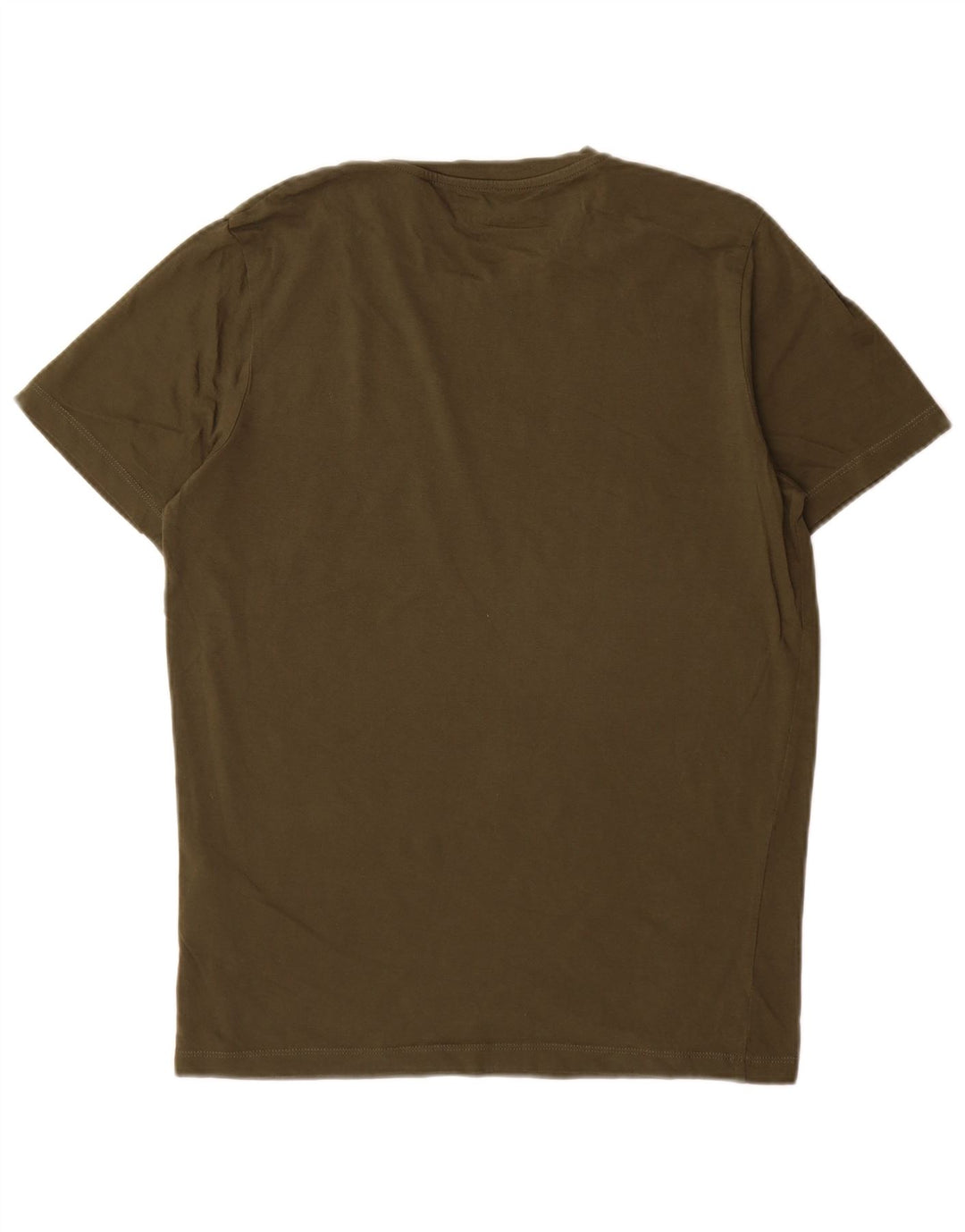Męski T-shirt z grafiką Jack & Jones, mały, bawełniany khaki