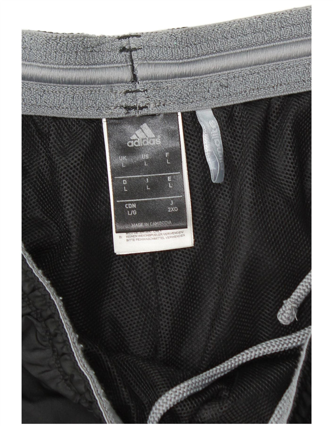 Męskie spodenki sportowe ADIDAS Climalite, duże, czarne, poliestrowe