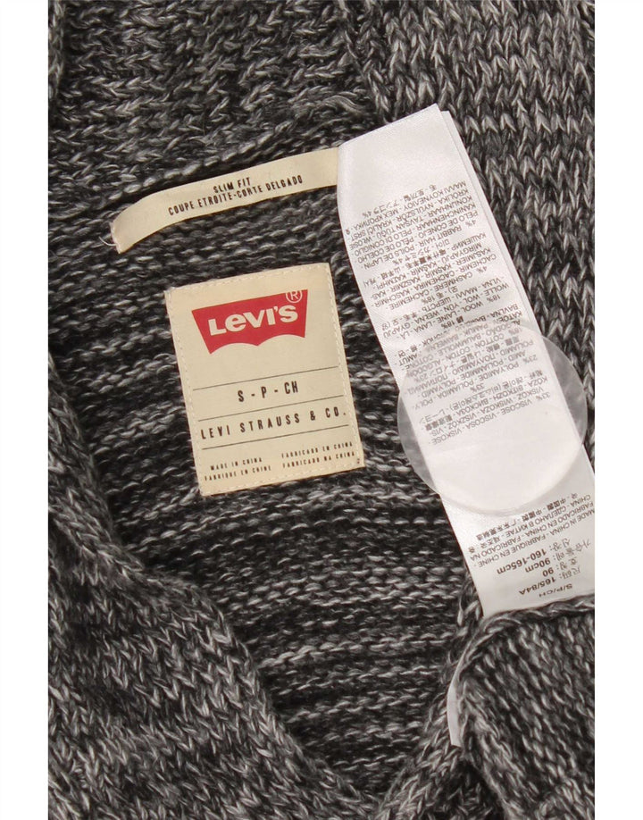 Męski sweter rozpinany Levi's Slim Fit, mały, szary, nakrapiany wiskozą